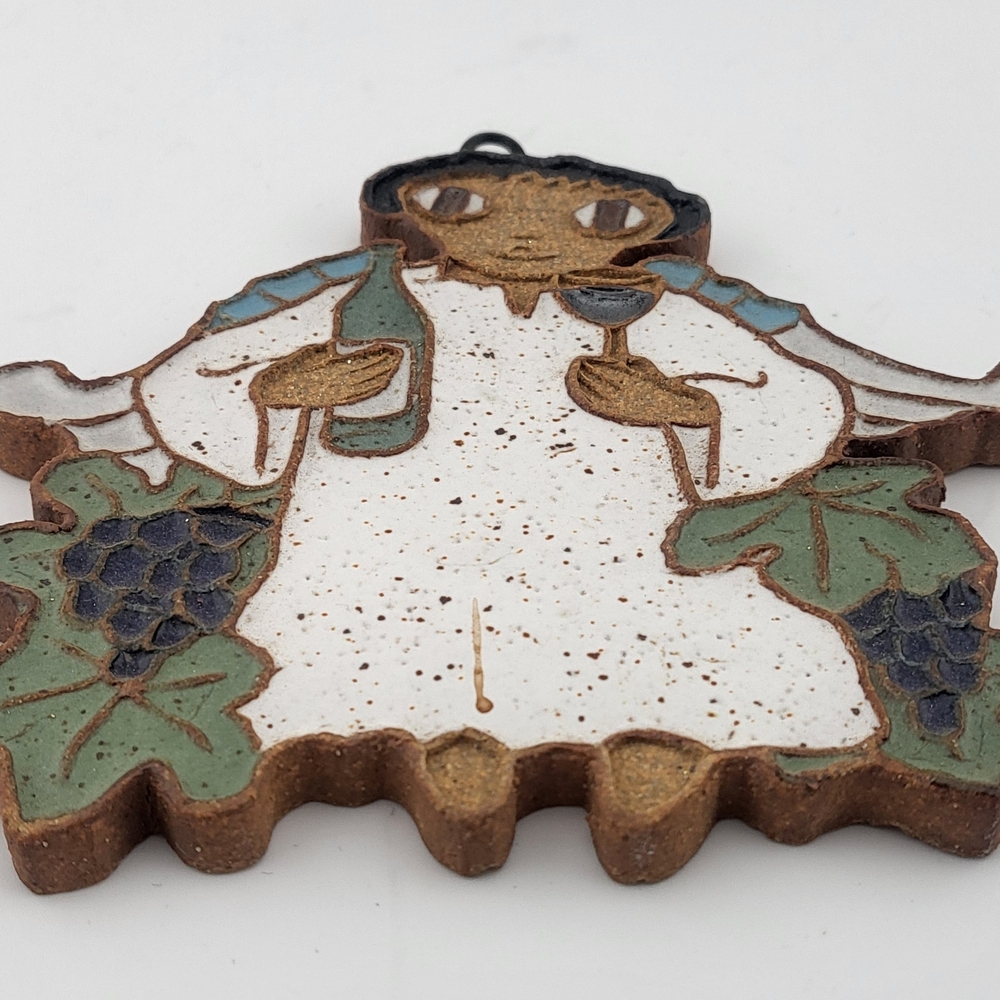 Vintage Ceramic Angel Christmas Ornament - Picture 8 of 11